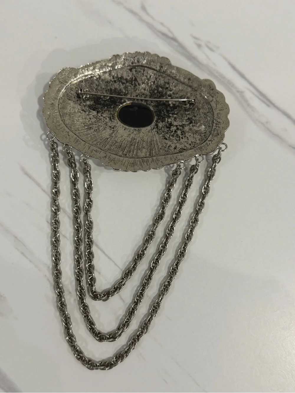 Vintage large silver